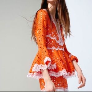 Beautiful Alexis Giselle Lace Contrast-Trim Top